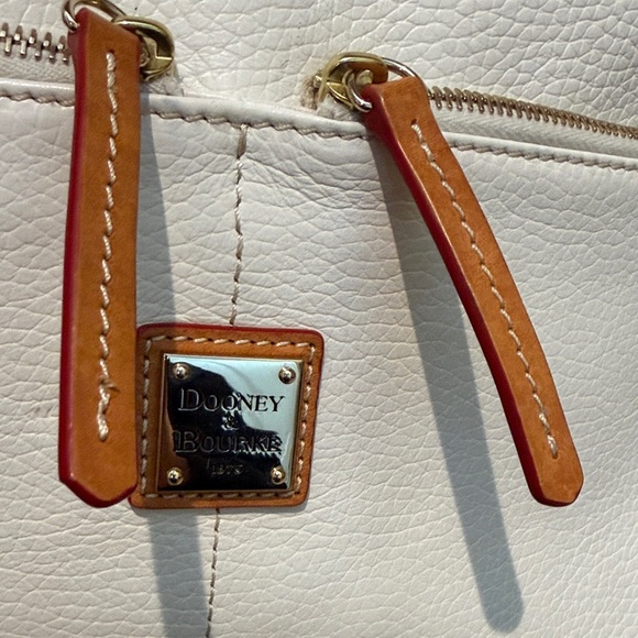 Dooney & Bourke White and Brown Satchel - Picture 3 of 12